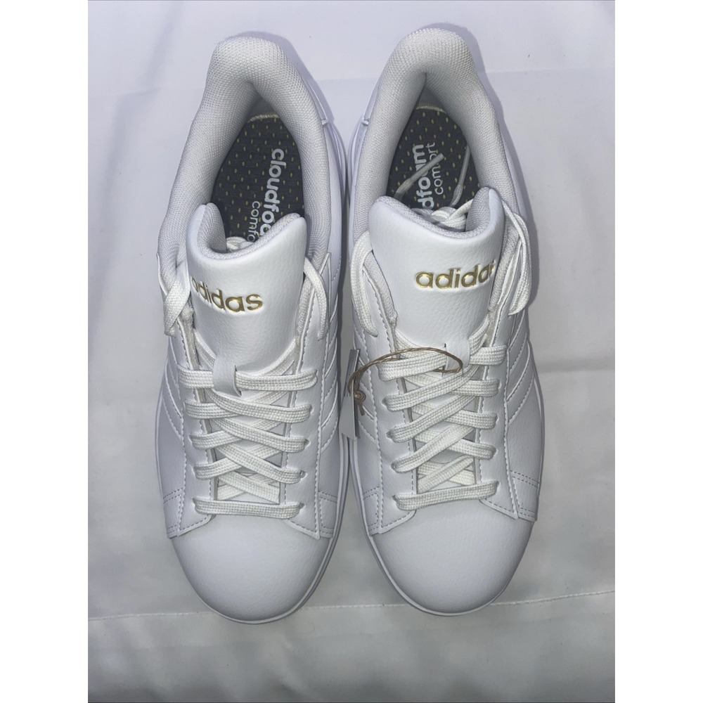Adidas Grand Court 2.0 Women's Sneakers All White Size 7.5 GW9213. New #369 - Picture 6 of 9